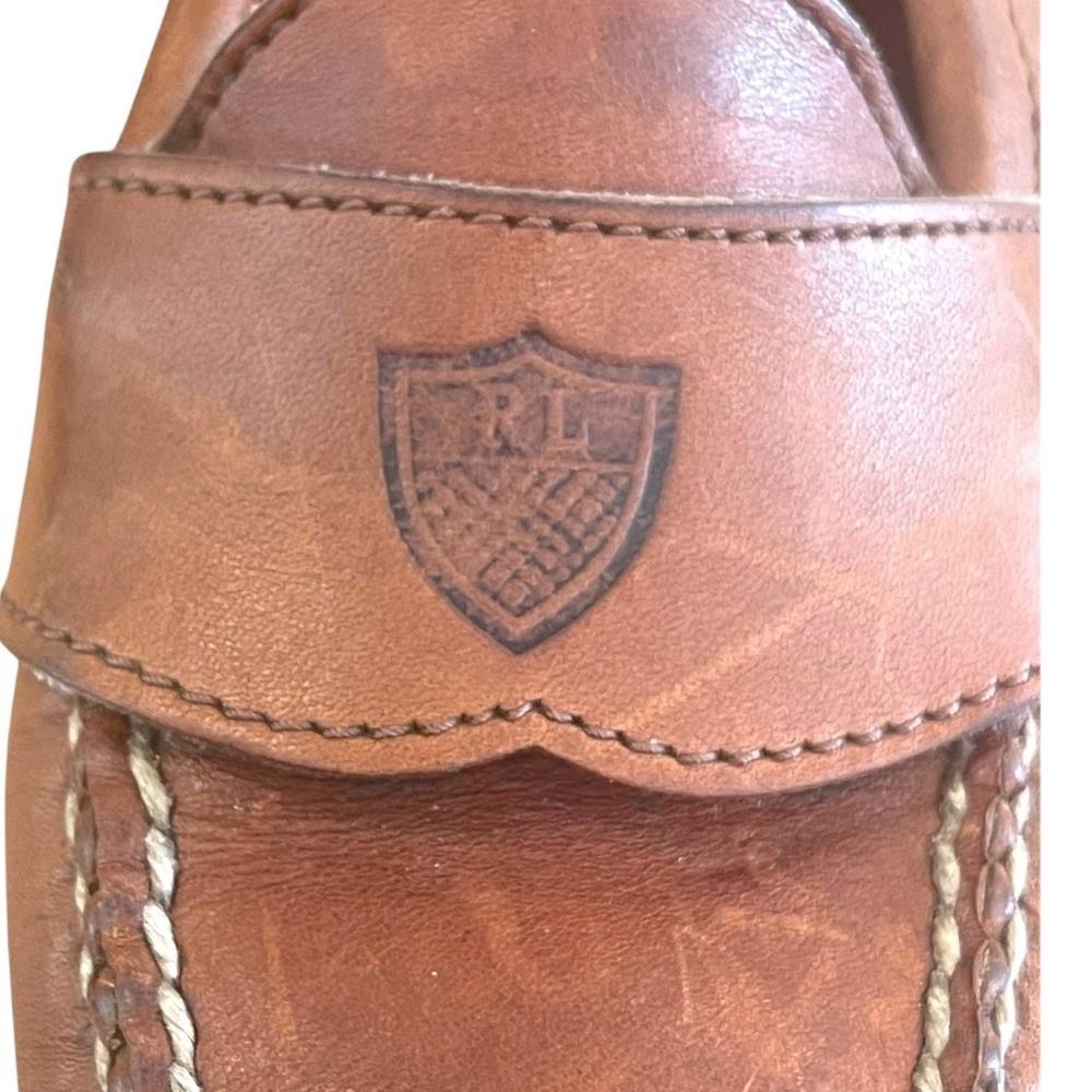 Ralph Lauren Tan Leather Loafers - Picture 4 of 12